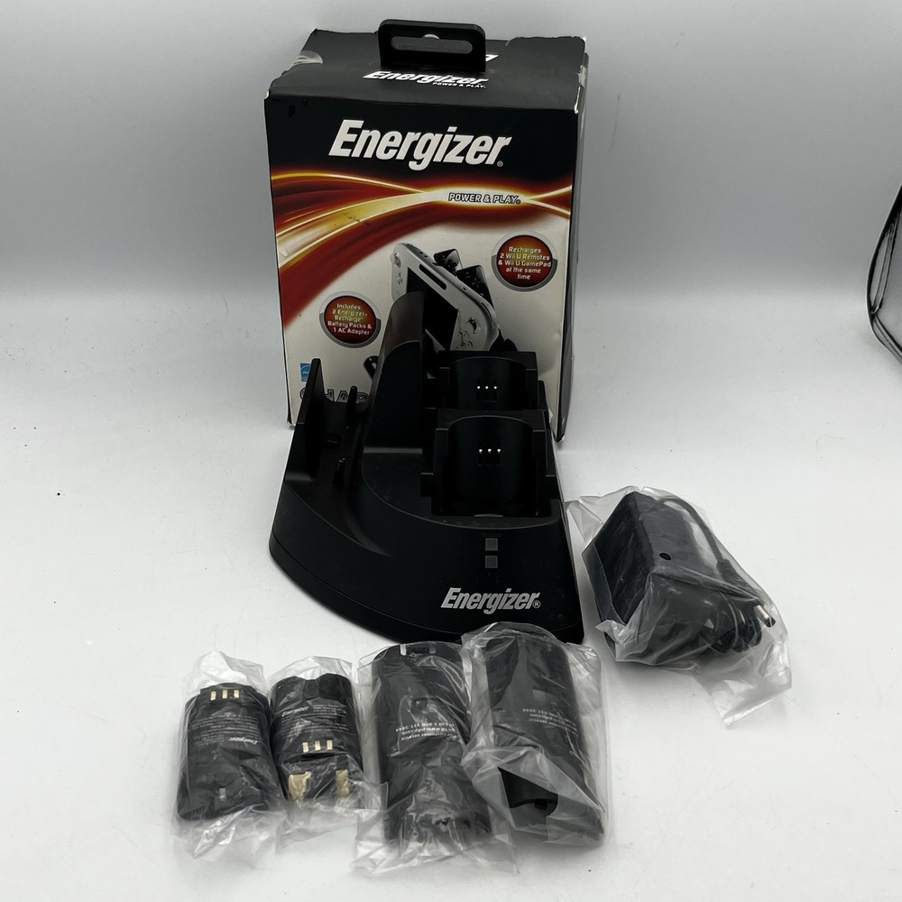 Energizer power & play Charging System PL-8507  For Wii U & Wii OPEN BOX
